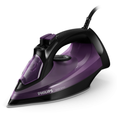 Philips 5000 Series DST5030 Steam Iron 2400W - Black & Purple | Powerful Performance & Sleek Design!